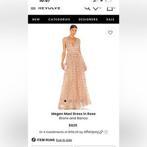 Bronx and Banco Megan maxi dress US size 2 / xs  New with tags